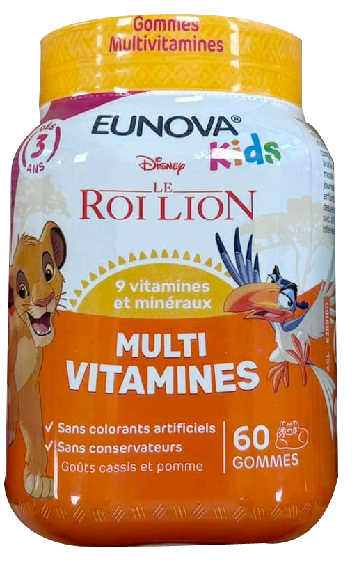 Eunova kids multivitamines   60 gommes